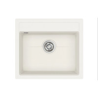 Каменная кухонная мойка Aquasanita Kopa SQK100 Alba 710 Белый