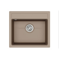 Каменная кухонная мойка Aquasanita Kopa SQK100 Mocha warm 114 Коричневый