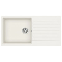 Каменная кухонная мойка Aquasanita Kopa SQK103 Alba 710 Белый