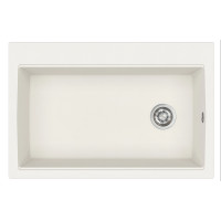 Каменная кухонная мойка Aquasanita Largus TQL100W Alba 710 Белый