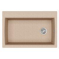 Каменная кухонная мойка Aquasanita Largus TQL100W Beige 110 Бежевый
