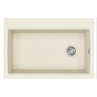 Каменная кухонная мойка Aquasanita Largus TQL100W Blanched almond 113 Миндаль