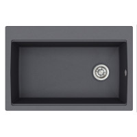Каменная кухонная мойка Aquasanita Largus TQL100W Graphite 222 Графит