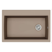 Каменная кухонная мойка Aquasanita Largus TQL100W Mocha warm 114 Коричневый