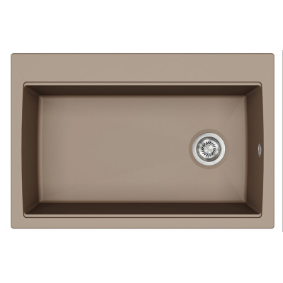 Каменная кухонная мойка Aquasanita Largus TQL100W Mocha warm 114 Коричневый