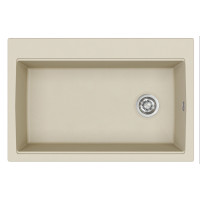 Каменная кухонная мойка Aquasanita Largus TQL100W Silica 111 Бежевый