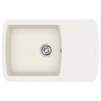 Каменная кухонная мойка Aquasanita Lira SQL101AW Alba 710 Белый