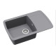 Кам'яна кухонна мийка Aquasanita Lira SQL101AW Alumetallic 202 Сірий металік