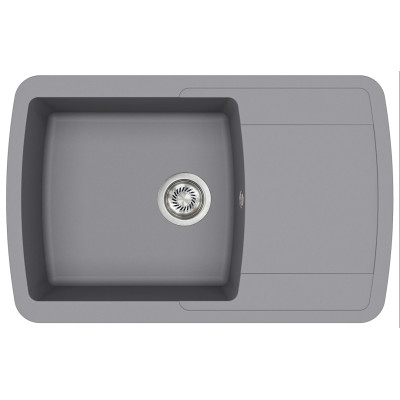 Кам'яна кухонна мийка Aquasanita Lira SQL101AW Alumetallic 202 Сірий металік