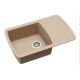 Каменная кухонная мойка Aquasanita Lira SQL101AW Beige 110 Бежевый