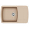Кам'яна кухонна мийка Aquasanita Lira SQL101AW Beige 110 Бежевий