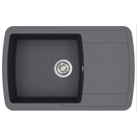 Кам'яна кухонна мийка Aquasanita Lira SQL101AW Graphite 222 Графіт