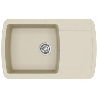 Каменная кухонная мойка Aquasanita Lira SQL101AW Silica 111 Бежевый