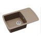 Каменная кухонная мойка Aquasanita Lira SQL101AW Warm Mocha 114 Коричневый