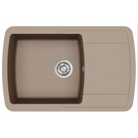 Кам'яна кухонна мийка Aquasanita Lira SQL101AW Warm Mocha 114 Коричневий