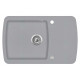 Каменная кухонная мойка Aquasanita Lira SQL101AW Light Grey 221 Светло-серый
