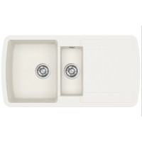 Каменная кухонная мойка Aquasanita Lira SQL151AW Alba 710 Белый
