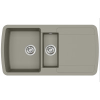 Каменная кухонная мойка Aquasanita Lira SQL151AW Argent 220 Теплый бетон