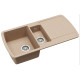 Кам'яна кухонна мийка Aquasanita Lira SQL151AW Beige 110 Бежевий