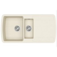 Каменная кухонная мойка Aquasanita Lira SQL151AW Blanched almond 113 Миндаль