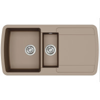 Кам'яна кухонна мийка Aquasanita Lira SQL151AW Warm Mocha 114 Коричневий