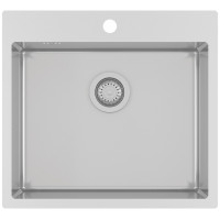 Кухонная мойка с нержавеющей стали Aquasanita Luna LUN100N Нержавеющая сталь