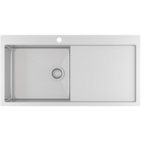 Кухонная мойка с нержавеющей стали Aquasanita Luna LUN101M-L Нержавеющая сталь