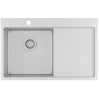 Кухонная мойка с нержавеющей стали Aquasanita Luna LUN101N-L Нержавеющая сталь