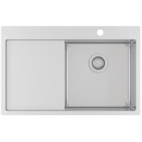 Кухонная мойка с нержавеющей стали Aquasanita Luna LUN101N-R Нержавеющая сталь