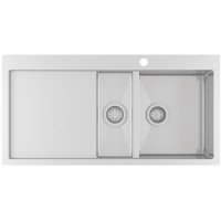 Кухонная мойка с нержавеющей стали Aquasanita Luna LUN151M-R Нержавеющая сталь