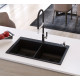Кам'яна кухонна мийка Aquasanita Magma SQM200 W Alba 710 Білий