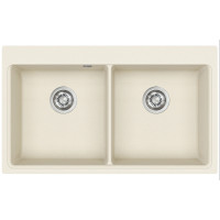 Каменная кухонная мойка Aquasanita Magma SQM200 W Blanched almond 113 Миндаль