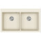 Кам'яна кухонна мийка Aquasanita Magma SQM200 W Blanched almond 113 Мигдаль