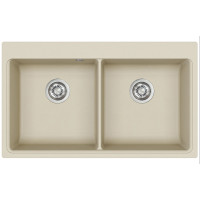 Каменная кухонная мойка Aquasanita Magma SQM200 W Silica 111 Бежевый