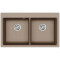 Кам'яна кухонна мийка Aquasanita Magma SQM200 W Warm Mocha 114 Коричневий