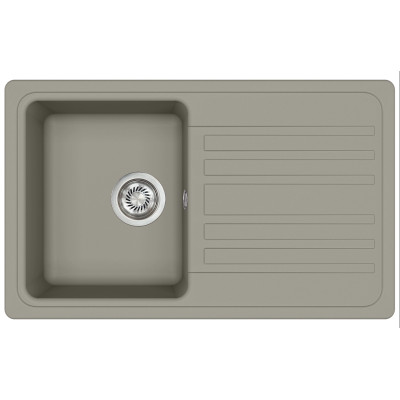 Кам'яна кухонна мийка Aquasanita Notus SQ101 AW Argent 220 Теплий бетон