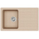Кам'яна кухонна мийка Aquasanita Notus SQ101 AW Beige 110 Бежевий