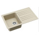 Кам'яна кухонна мийка Aquasanita Notus SQ101 AW Silica 111 Бежевий