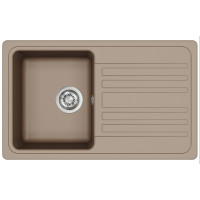 Кам'яна кухонна мийка Aquasanita Notus SQ101 AW Warm Mocha 114 Коричневий