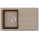 Кам'яна кухонна мийка Aquasanita Notus SQ101 AW Warm Mocha 114 Коричневий