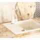Кам'яна кухонна мийка Aquasanita Notus SQ102 AW Alba 710 Білий