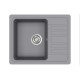 Кам'яна кухонна мийка Aquasanita Notus SQ102 AW Alumetallic 202 Сірий металік
