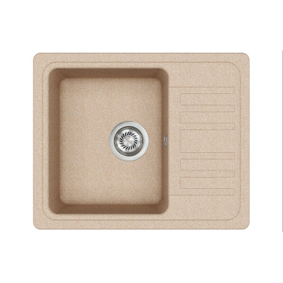 Каменная кухонная мойка Aquasanita Notus SQ102 AW Beige 110 Бежевый