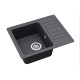 Каменная кухонная мойка Aquasanita Notus SQ102 AW Graphite 222 Графит