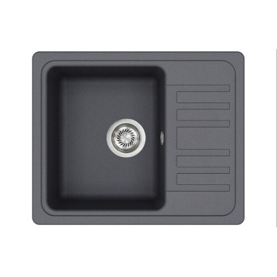 Каменная кухонная мойка Aquasanita Notus SQ102 AW Graphite 222 Графит