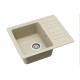 Кам'яна кухонна мийка Aquasanita Notus SQ102 AW Silica 111 Бежевий