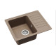 Кам'яна кухонна мийка Aquasanita Notus SQ102 AW Warm Mocha 114 Коричневий