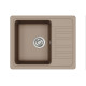 Кам'яна кухонна мийка Aquasanita Notus SQ102 AW Warm Mocha 114 Коричневий