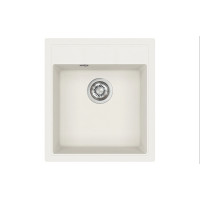 Каменная кухонная мойка Aquasanita Nova SQN100 W Alba 710 Белый