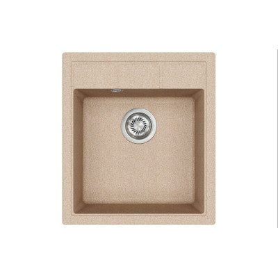 Каменная кухонная мойка Aquasanita Nova SQN100 W Beige 110 Бежевый